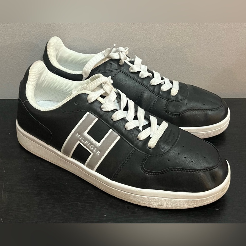 Men’s Tommy Hilfiger Black and White Casual Sneakers